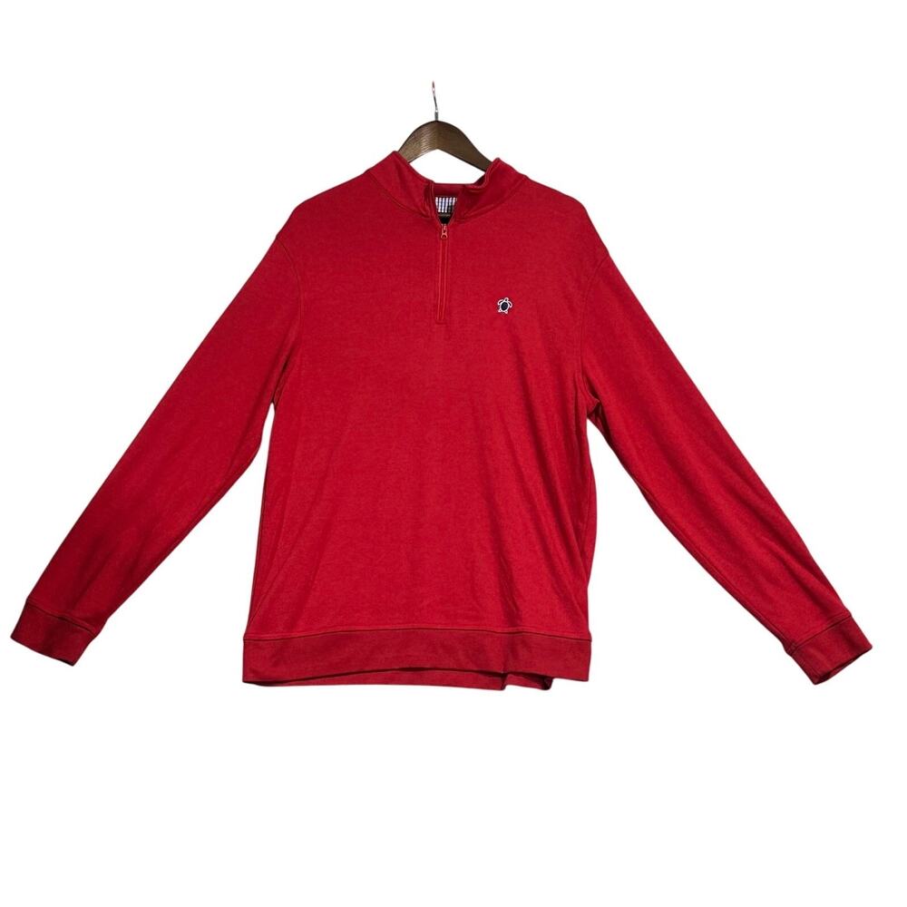 Simply Southern / Men's Pullover Quarter Zip Red / Large